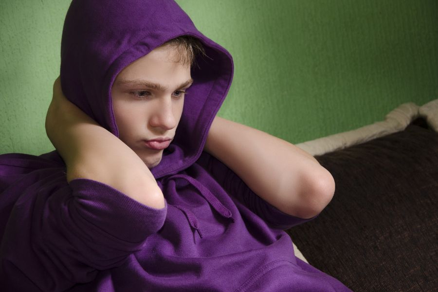 a young teen contemplating getting sober